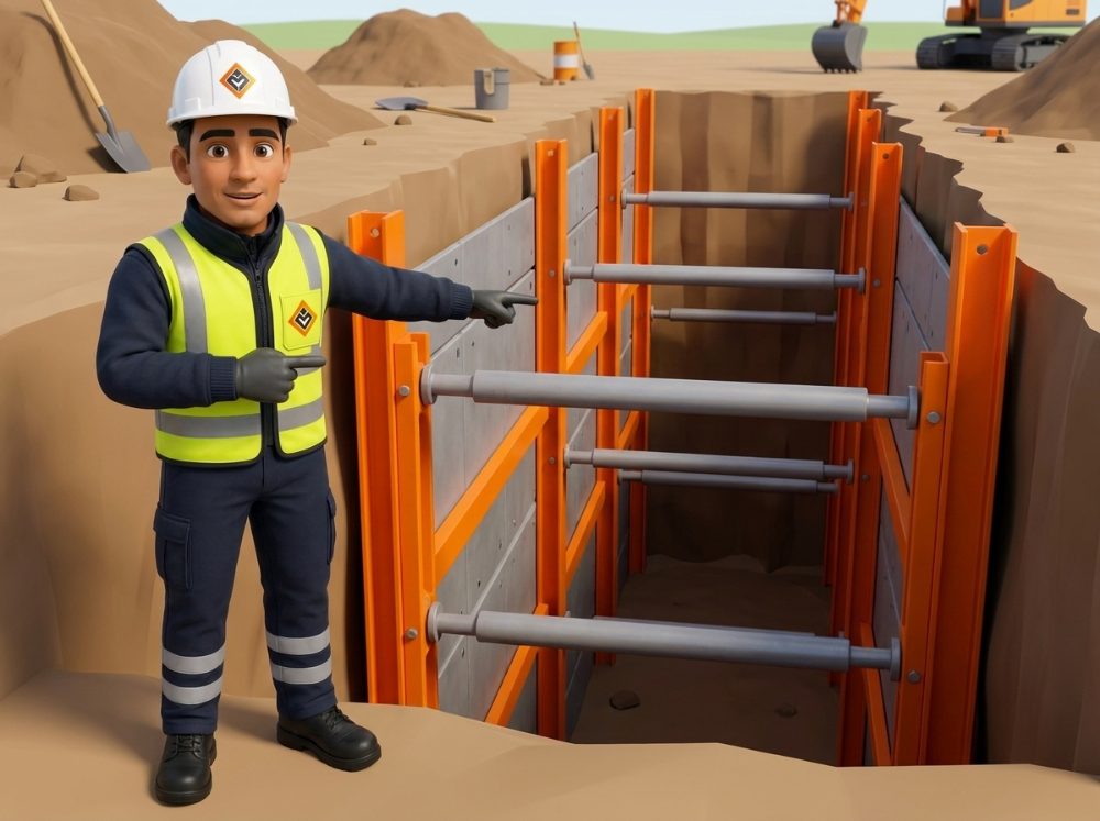 Entibado y caja de zanja