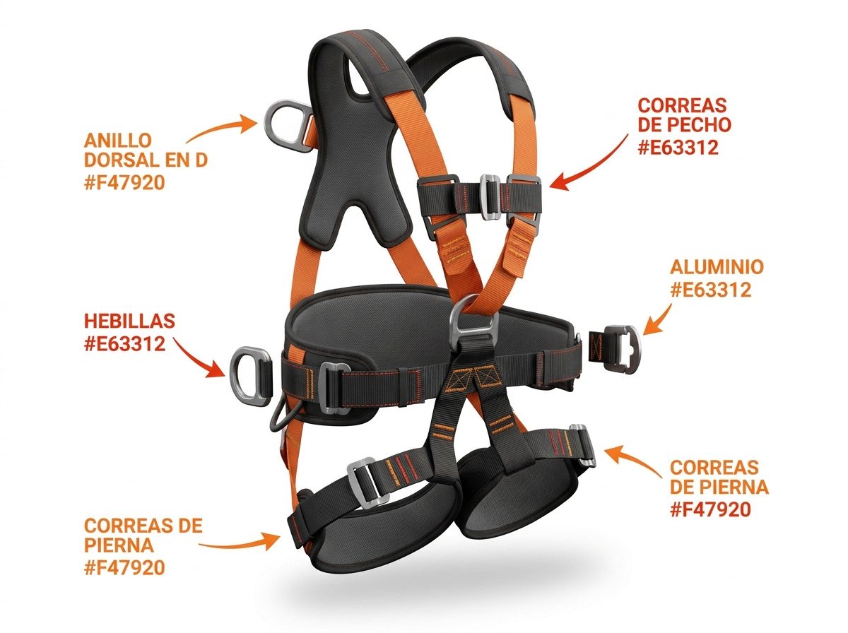Componentes del arnés