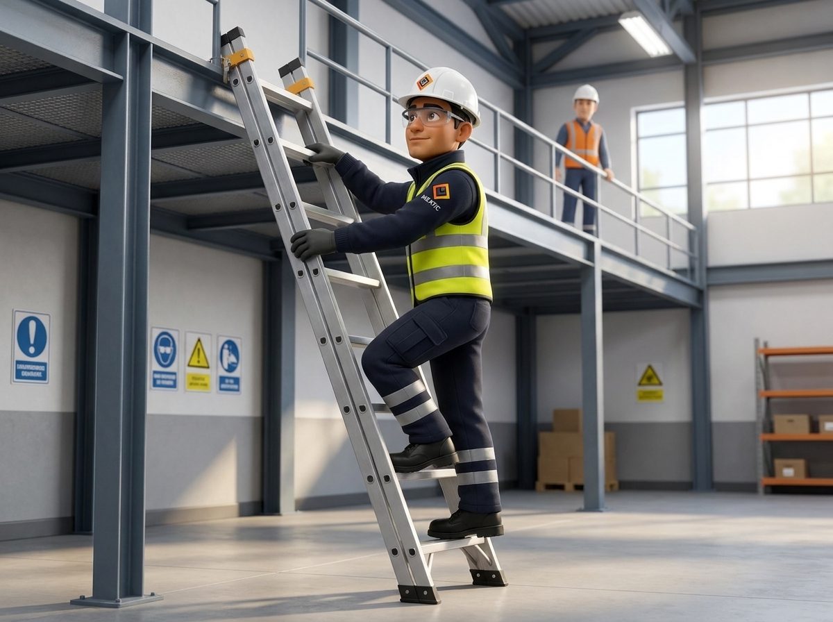 Uso seguro de escaleras