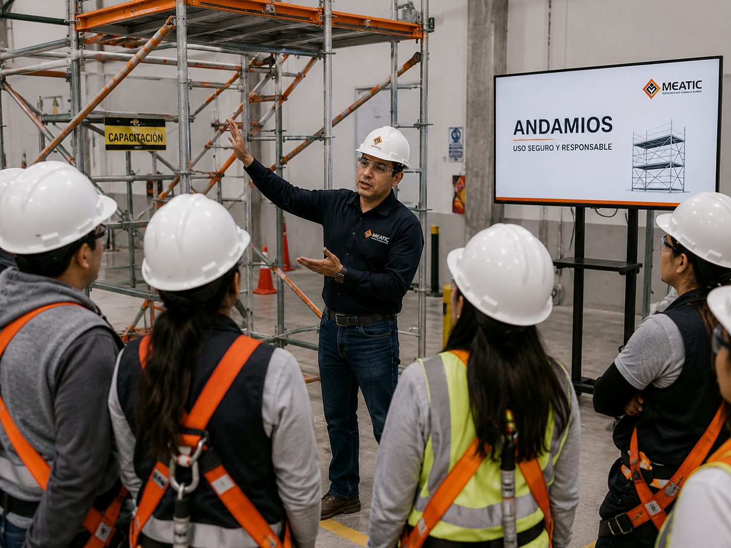 Capacitación de andamios: montaje, inspección y uso seguro