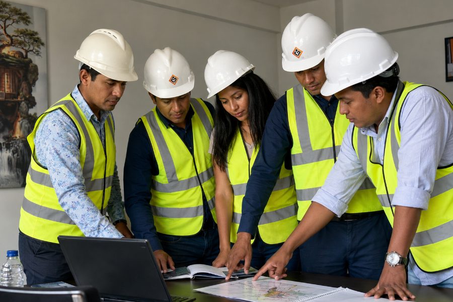 Equipo técnico MEATIC en obra